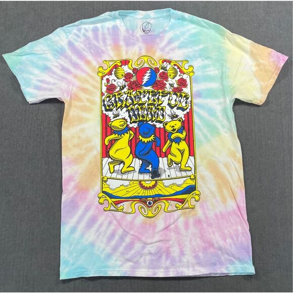 Grateful Dead Tie Dye T Shirt‎ S M Dancing Bears Psychedelic Band Tee 2021 Tour - Picture 1 of 7